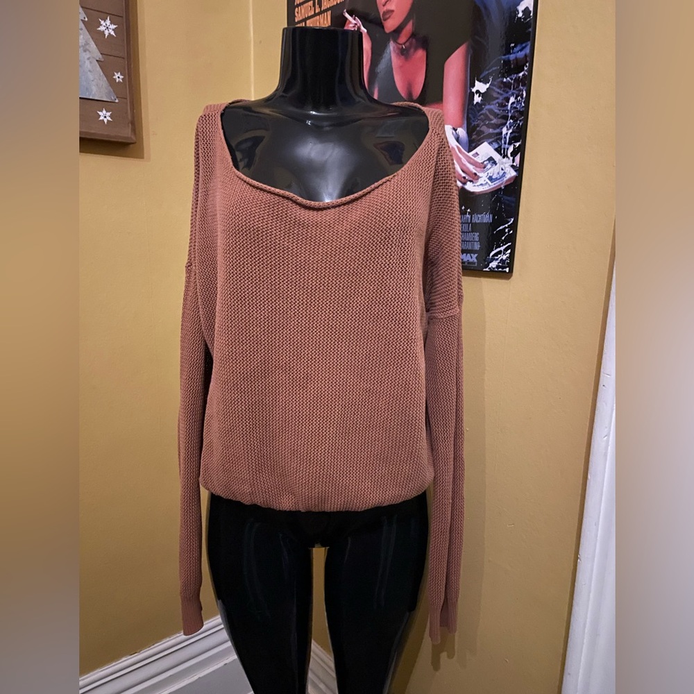 Women's Roots Crochet Style Sweater ( Extra Large )